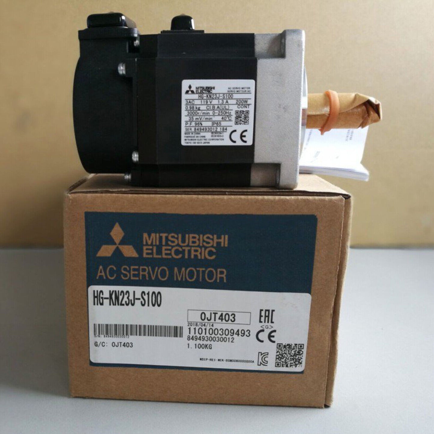 Mitsubishi HG-KN23J-S100 AC Servo Motor Fast Ship - MITSUBISHI