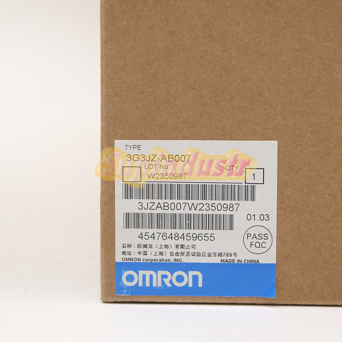 OMRON SYSDRIVE 3G3JZ Inverter Model: 3G3JZAB007 - OMRON