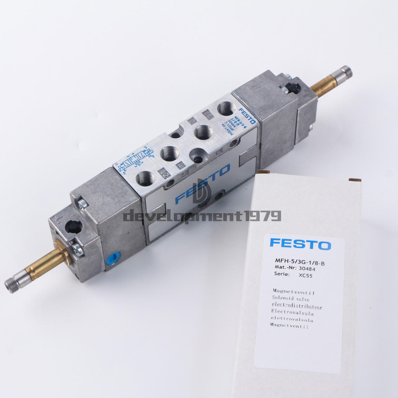 new 1PC FESTO MFH-5/3G-1/8-B 30484 Air Solenoid Valve