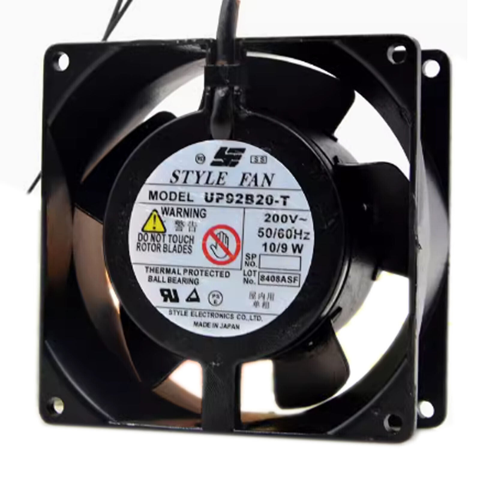 Cooling Fan 200V 10/9W Model UP92B20-T - COOLAIR