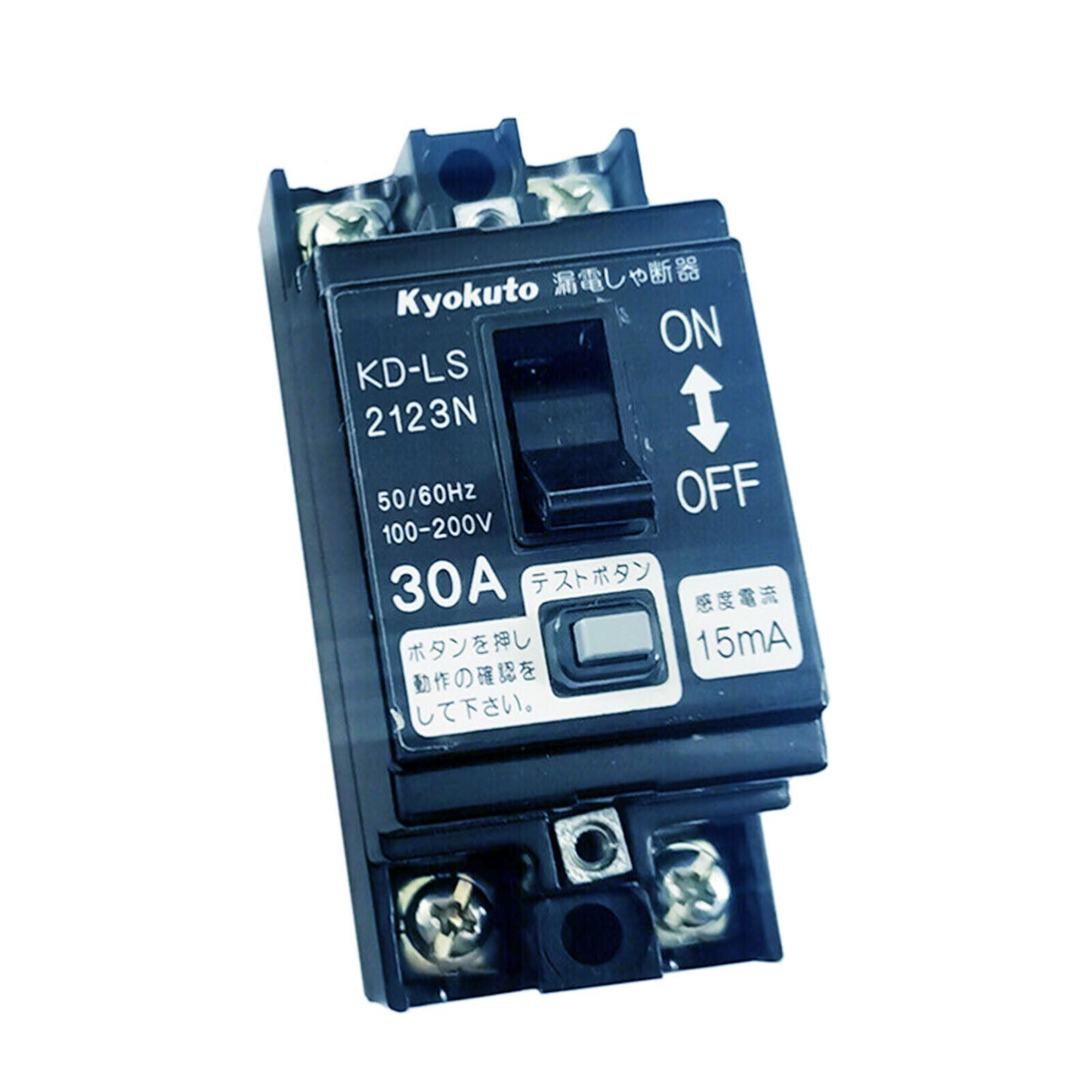 15mA 30A 100-200V Circuit Breaker, Kyokuto KD-LS2123N - KYOKUTO