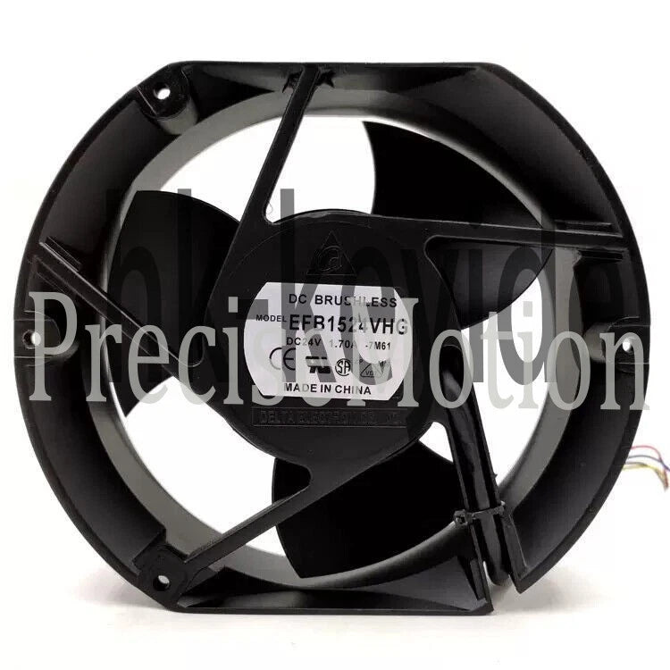 1Pcs Delta EFB1524VHG 24V 1.70A 17CM 2-wire inverter Gale volume fan
