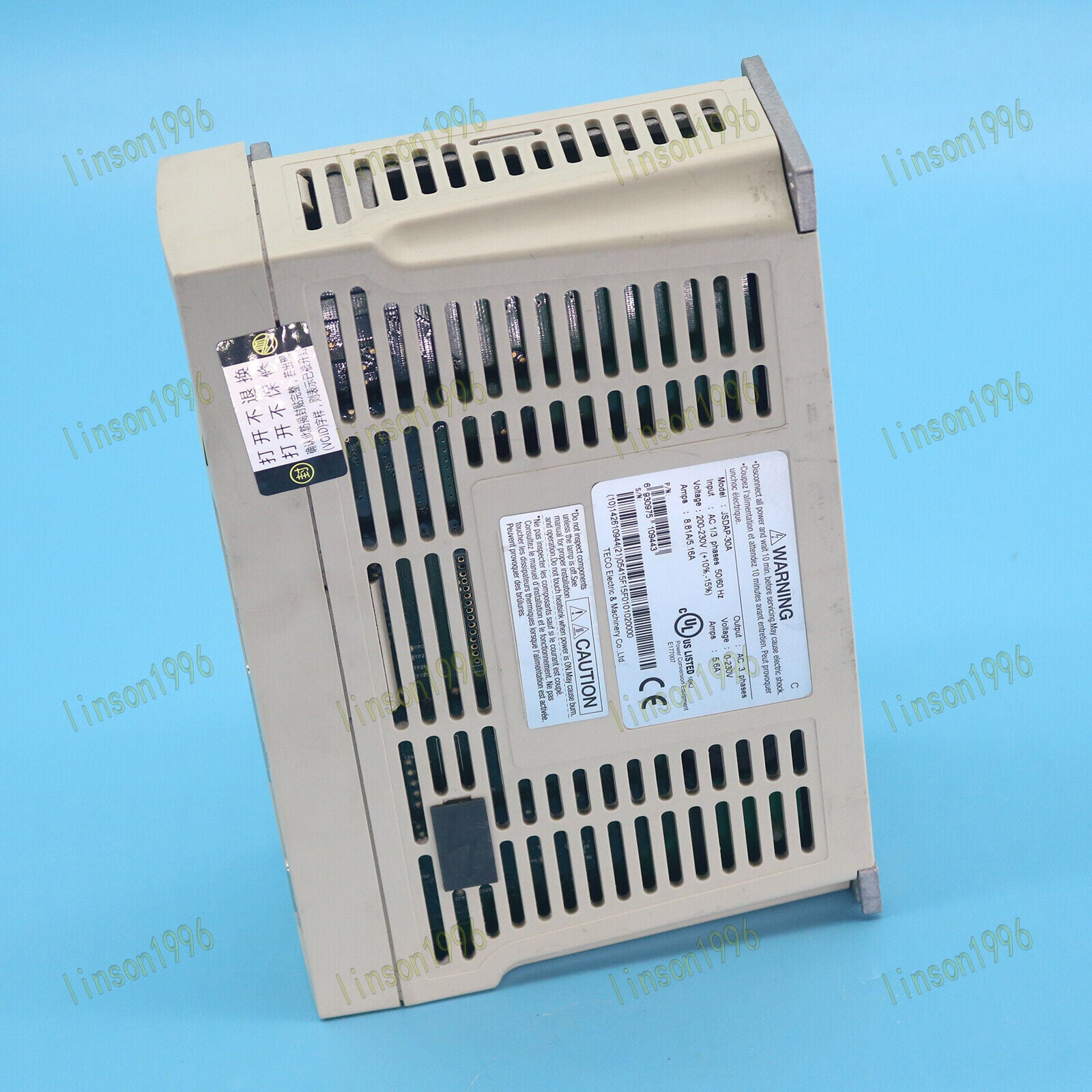 used 1PC  JSDAP-30A TECO Servo Drive Tested It In OK TECO