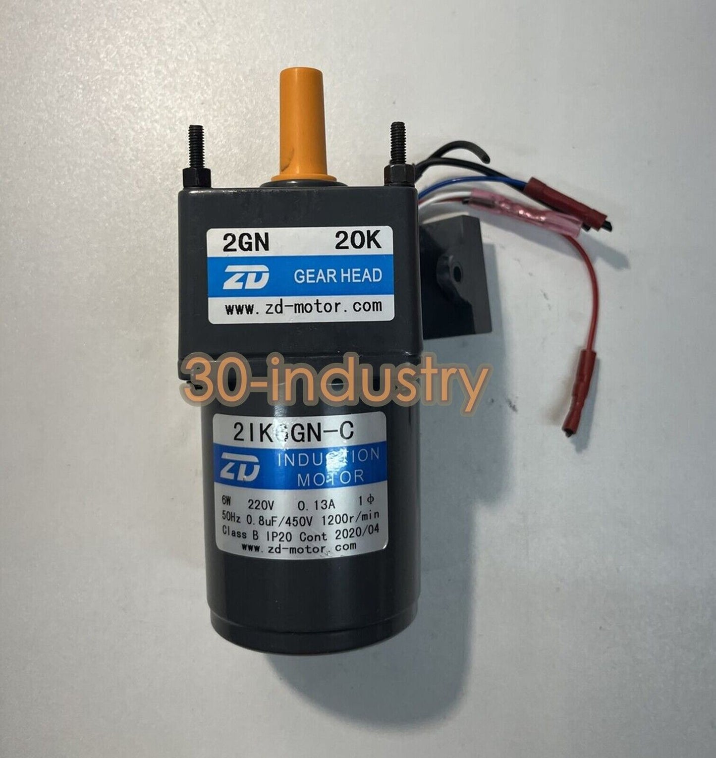 ZD 2IK6GN-C Alternating Current Motor 6W 220V 1200r/min - ZD ELECTRICS
