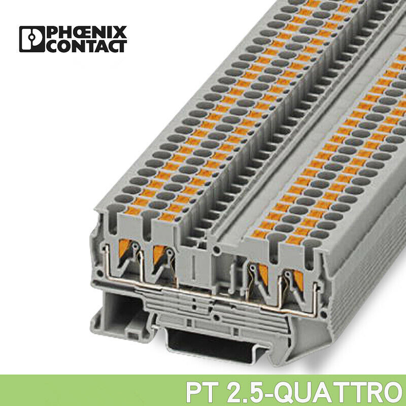 new 50pcs Phoenix PT 2.5-QUATTRO Order N：3209578 Quick Terminal Plugin Guide Rail - PHOENIX