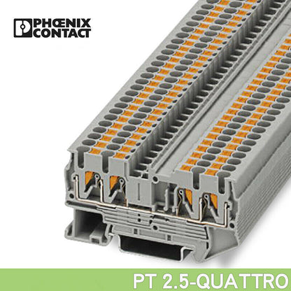 new 50pcs Phoenix PT 2.5-QUATTRO Order N：3209578 Quick Terminal Plugin Guide Rail - PHOENIX
