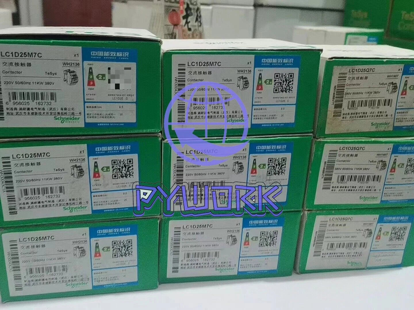 SND LC1D25M7C Telemecanique Contactor 220VAC 25A (1PCS)