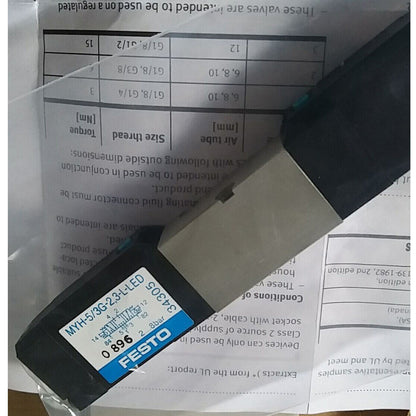 new FESTO Solenoid Valve MYH-5/3G-2,3-L-LED 34305 - FESTO