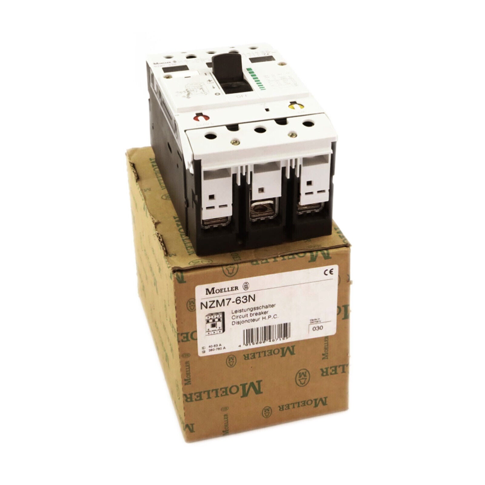 Moeller NZM7-63N Circuit Breaker Motor Protection 1 Piece - MOELLER