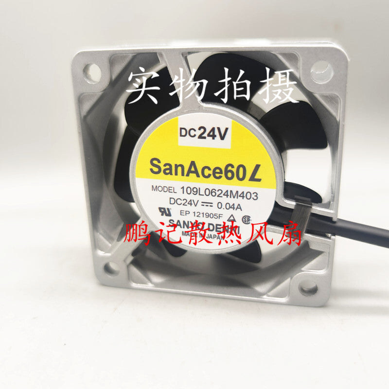 Sanyo 109L0624M403 24V 0.04A 6025 aluminum frame DC cooling fan