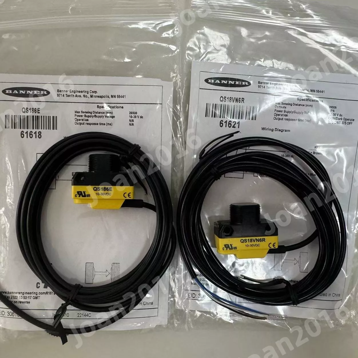 new 1PC BANNER Photoelectric Switch QS18VN6R+QS186E - VENDOR TBD