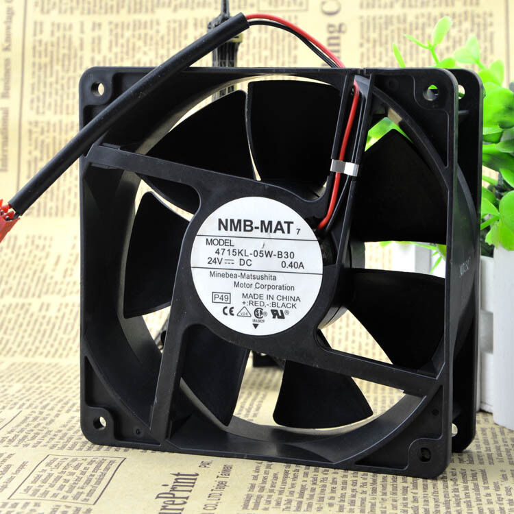 new 1pcs NMB-MAT7 4715KL-05W-B30 Cooling Fan DC 24V 0.4A   120*120*38mm 2PIN