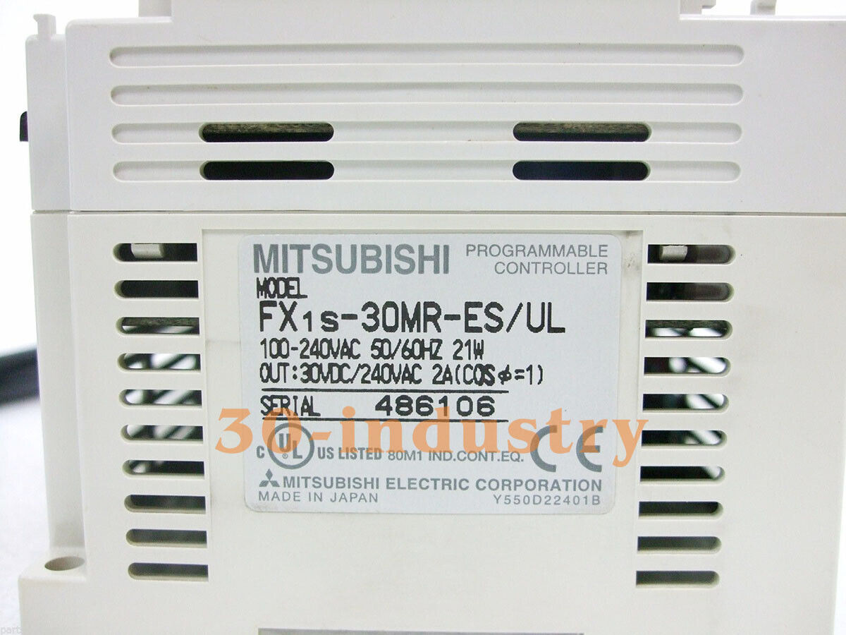 Mitsubishi FX1S-30MR-ES/UL PLC Programming Controller - 100-240VAC - MITSUBISHI