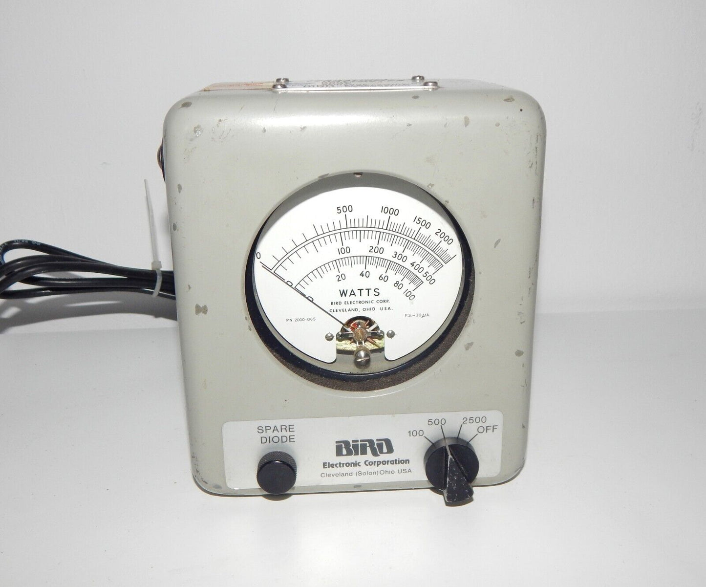 BIRD 6737 + 6737-030 Wattmeter 2500W 25-1000 MHz 1.5-35 MHz - TERMALINE