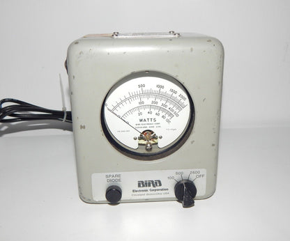 BIRD 6737 + 6737-030 Wattmeter 2500W 25-1000 MHz 1.5-35 MHz - TERMALINE