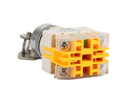 10PCS  DELIXI LAY7-11Y/2 PUSHBUTTON SWITCHES 1NO+1NC