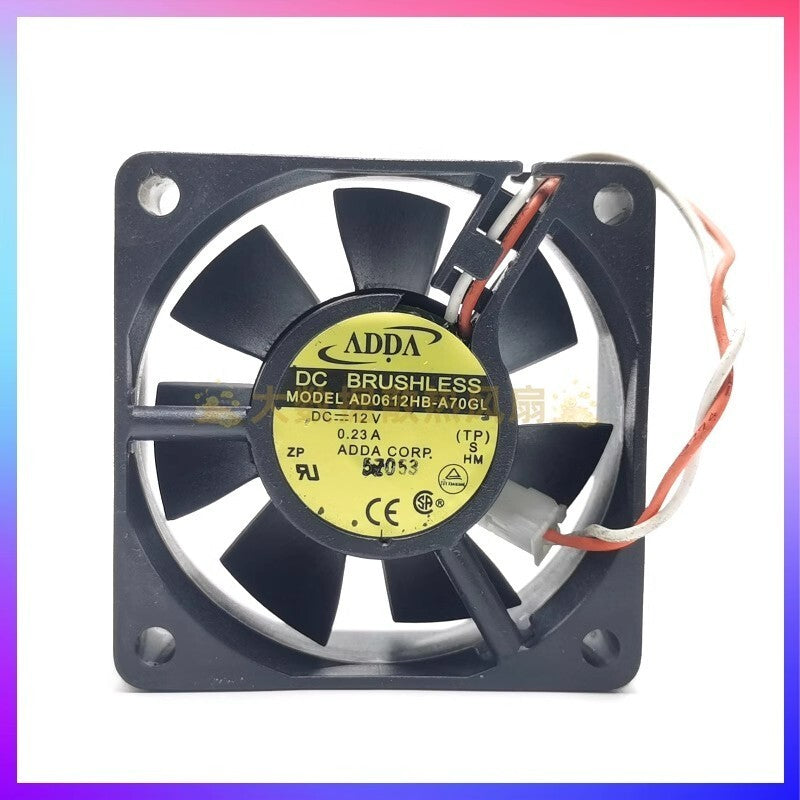 ADDA AD0612HB-A70GL 6025 DC12V 0.23A 6CM 2-Pin Cooling Fan