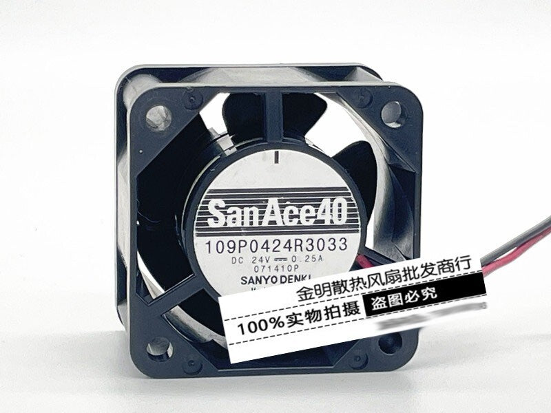 Sanyo 4028 4CM 109P0424R3033 24V 0.25A high airflow inverter cooling fan