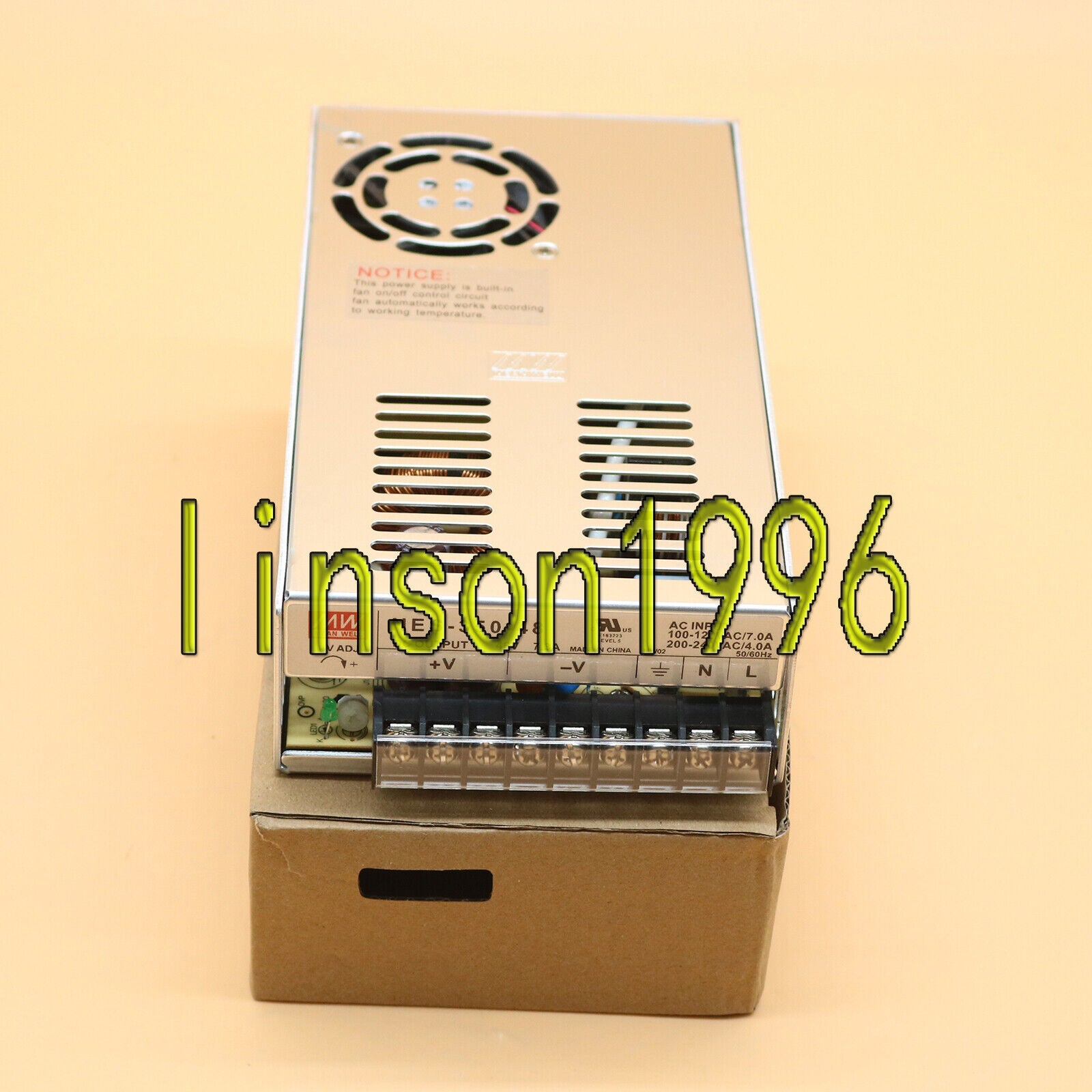 Mean Well 48V 7.3A Switching Power Supply - MEAN WELL