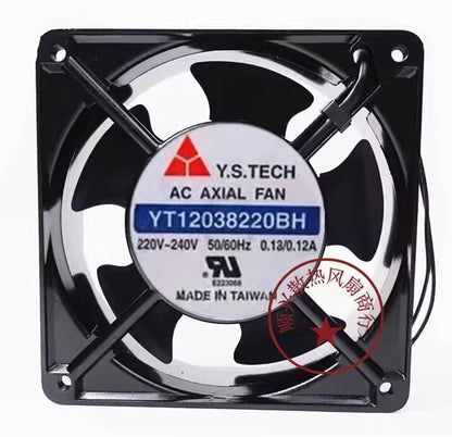 Y.S.TECH YT12038220BH 220V-240V 0.18A/0.12 12CM Cooling Fan