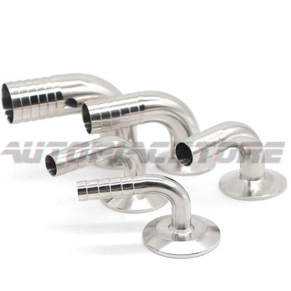 1.5/2" Tri Clamp Ferrule 90 Degree Elbow SS304 Sanitary Hose Barb Pipe Fitting #