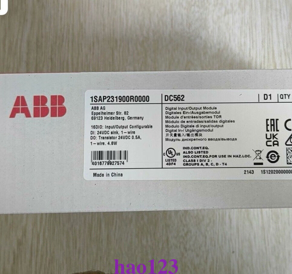 new 1PC ABB 1SAP231900R0000 DC562 Digital Input/Output Module ping - ABB