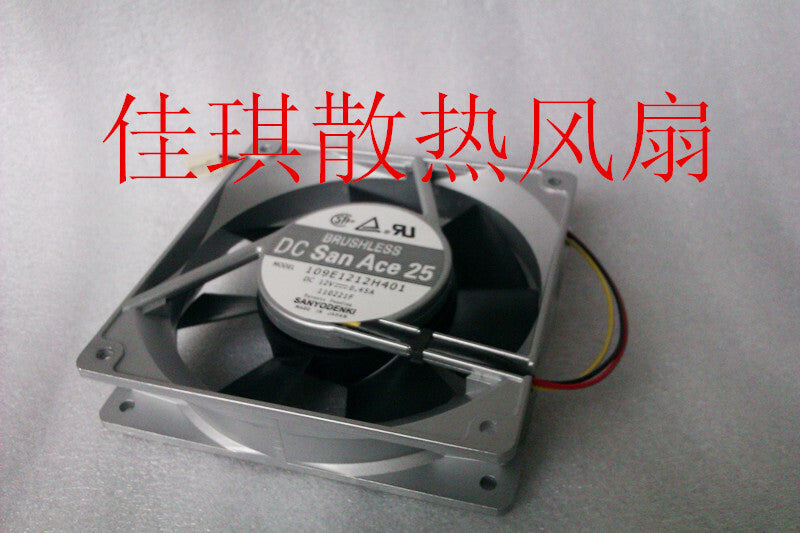 1pcs Sanyo 109E1212H401 12025 12V 0.45A ball aluminum frame cooling fan