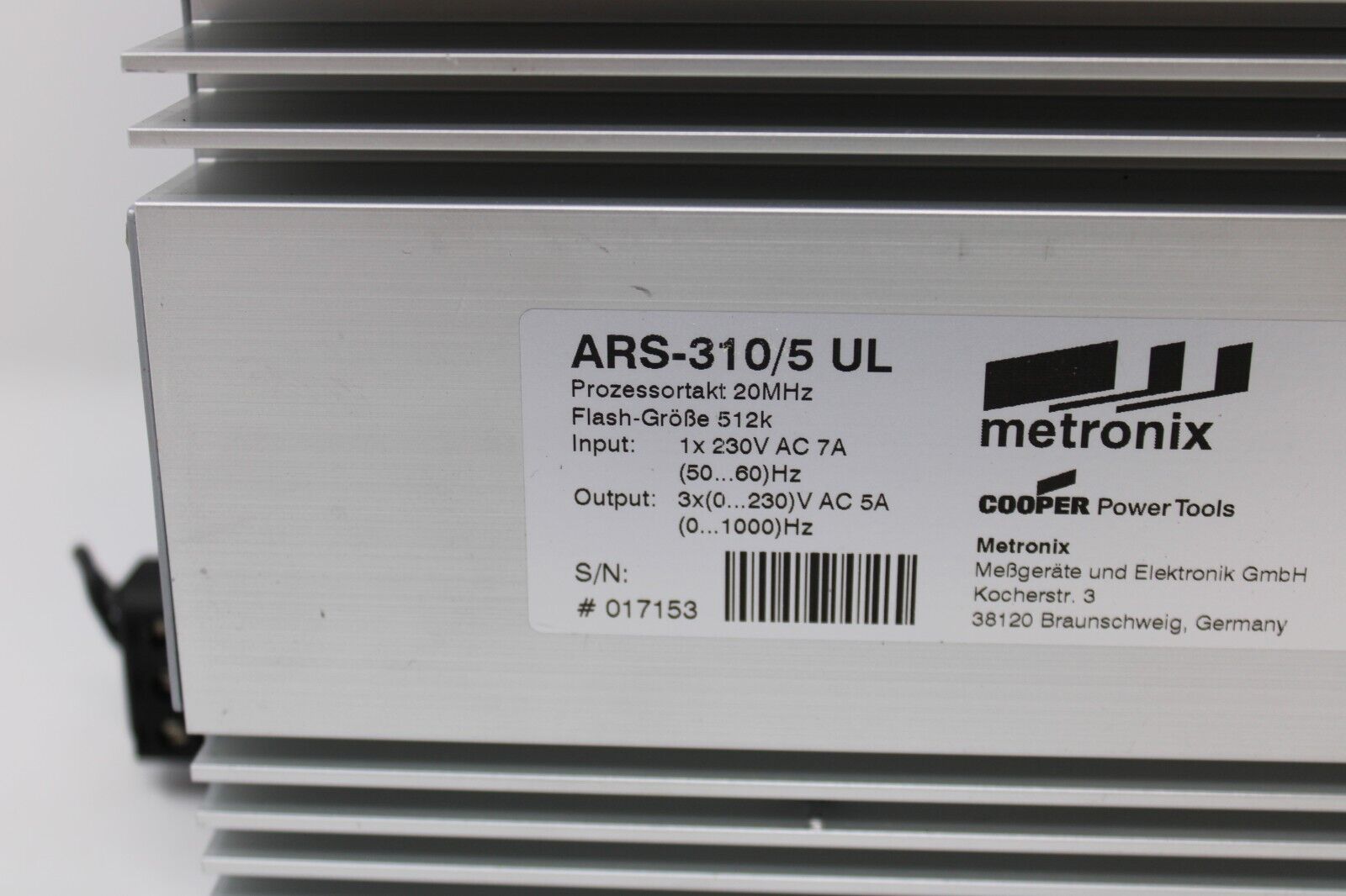 used Metronix ARS-310/5 UL Servo Drive - METRONIX