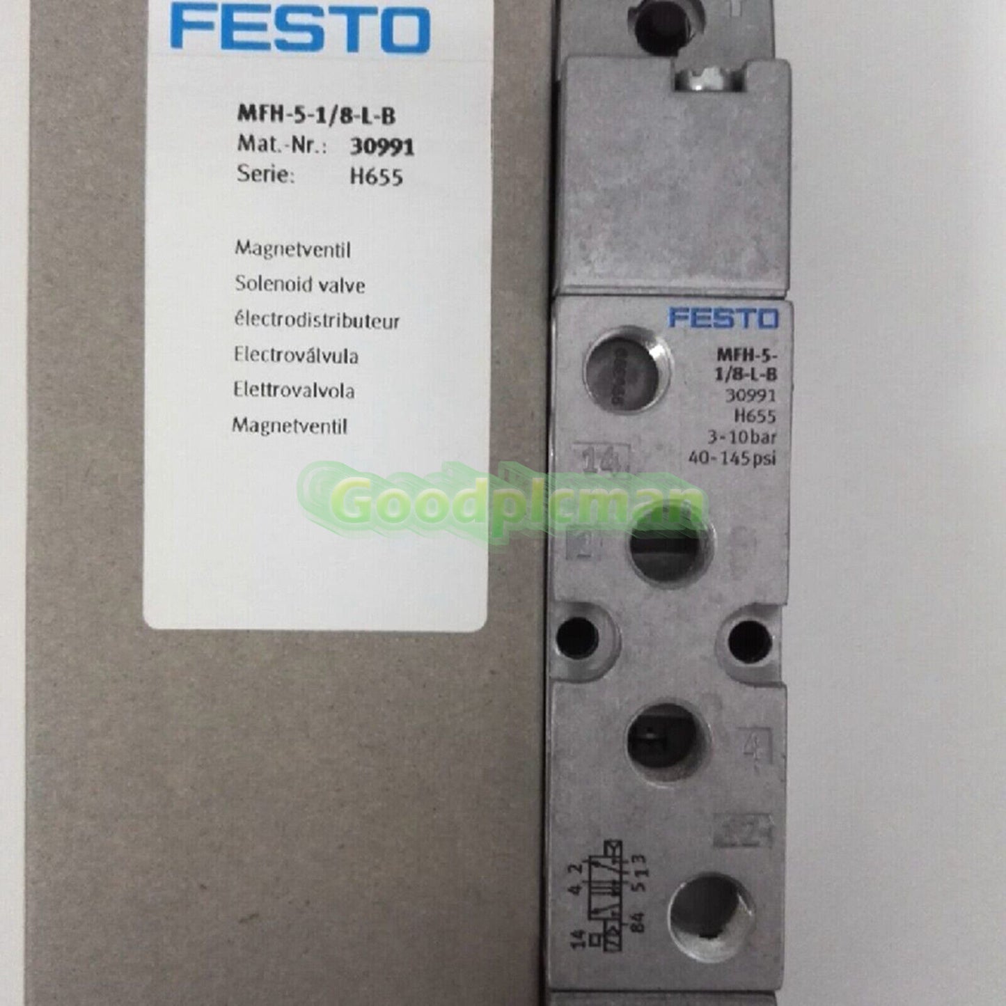 FESTO MFH-5-1/8-L-B 30991 Solenoid Valve MFH51/8LB 1Pcs/