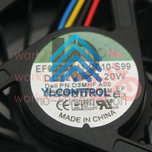SUNON EF90201V1-C010-S99 Cooling Fan For Dell CPU D3MHF DC 12V 7.20W 1PC #MO