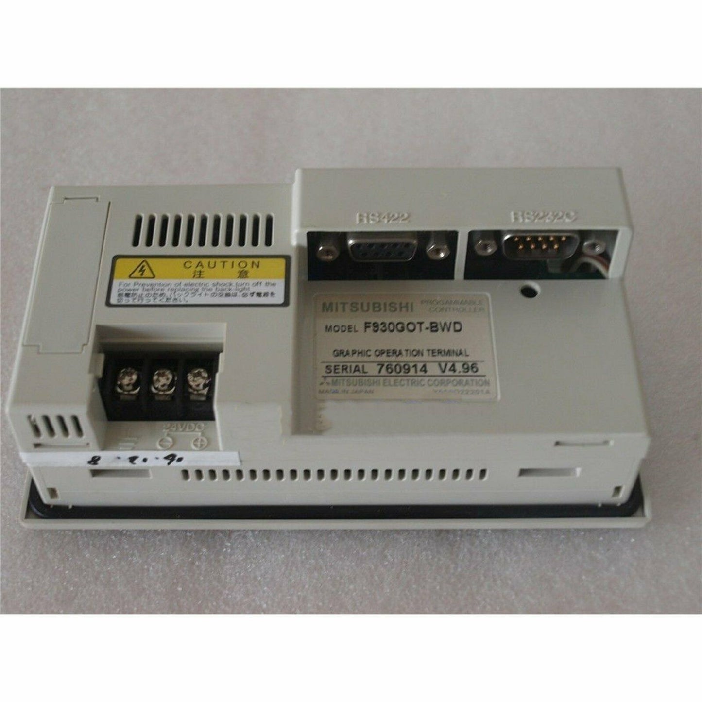 Mitsubishi F930GOT-BWD Interface Panel Terminal - MITSUBISHI