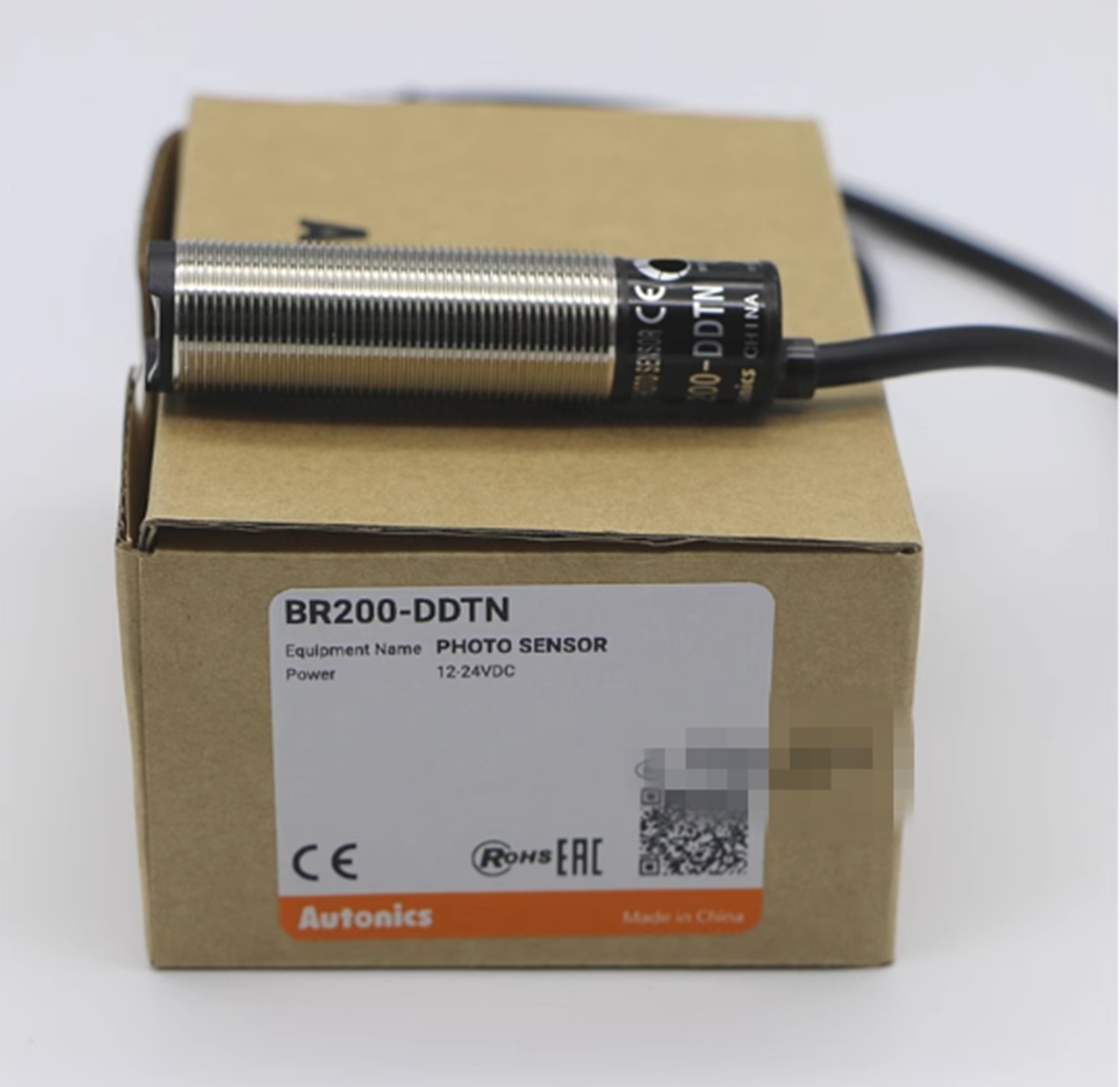 AUTONICS BR200-DDTN Reflective Cylindrical Photoelectric Sensor AUTONICS