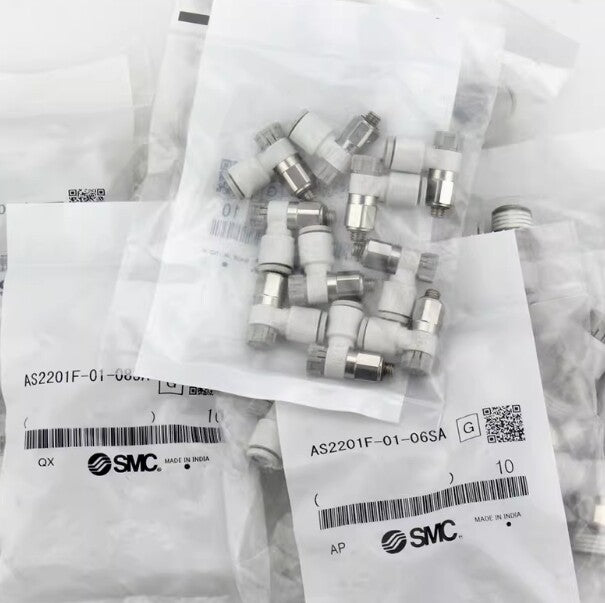 SMC  AS4201F-04-12SA  SPEED CONTROL VALVE ELBOW FITTING KNOB PACK PACK OF 10