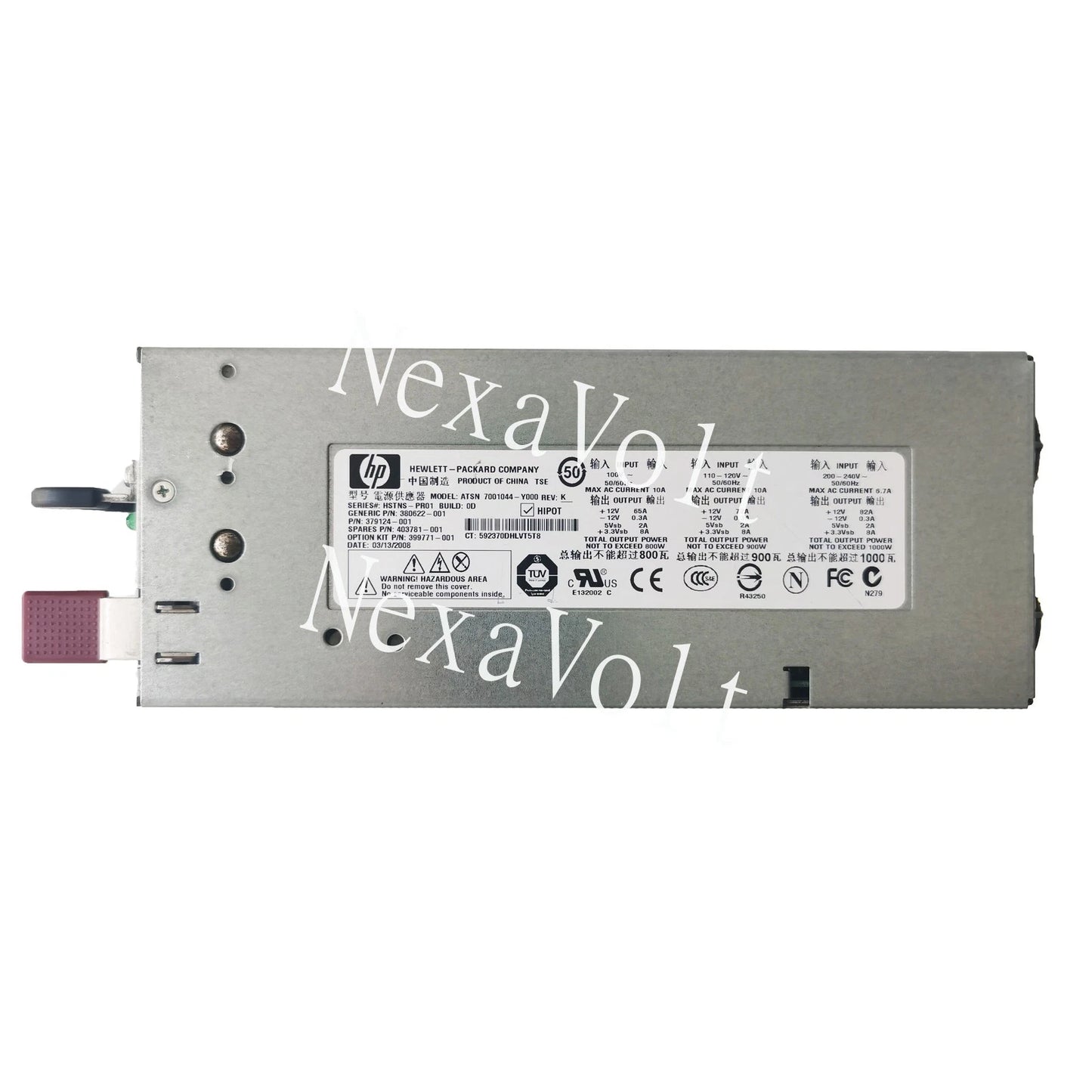 379124-001 399771-001 403781-001 For HP ML350 DL370 DL380 G5 Power Supply 1000W