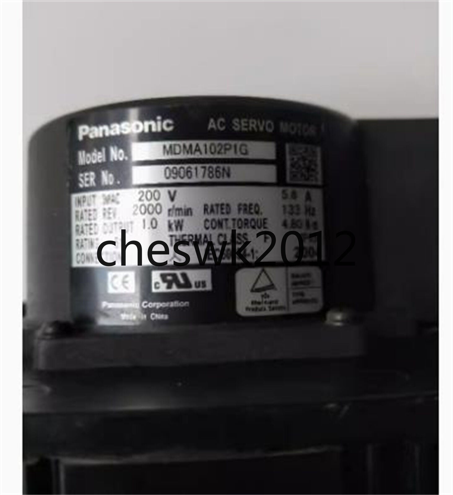 Used Panasonic servo motor MDMA102P1G - PANASONIC