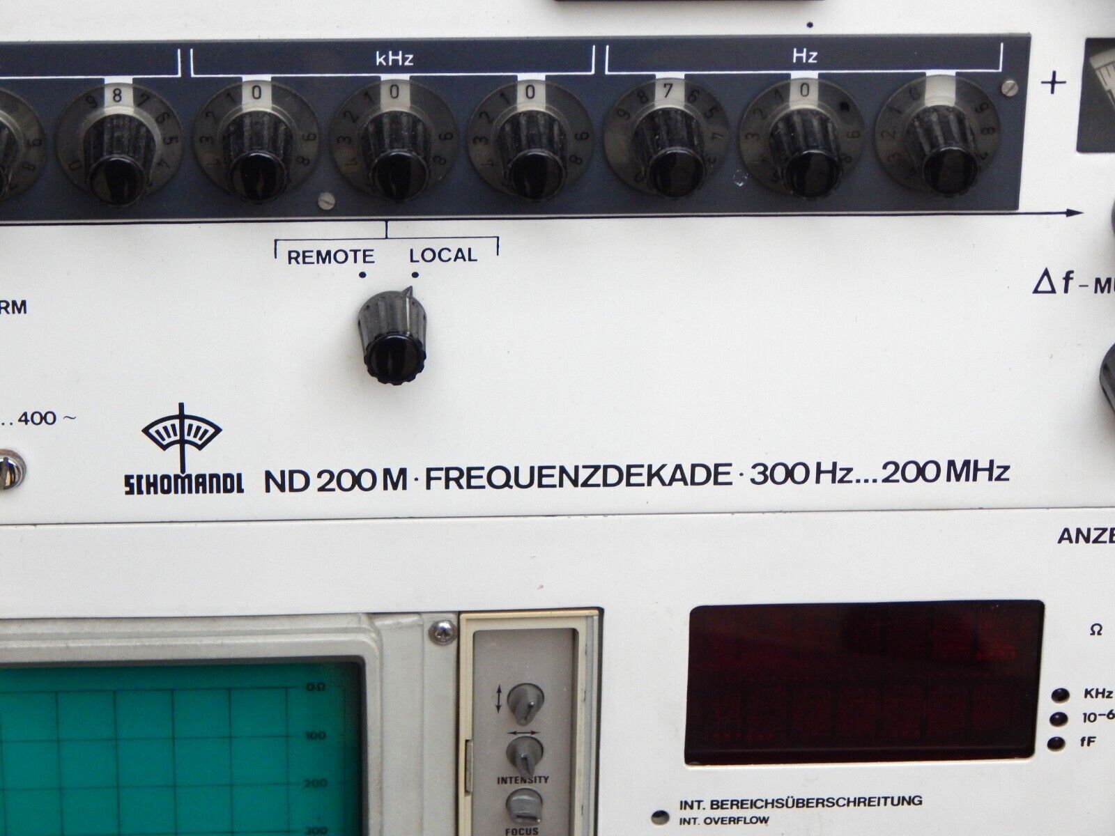 used TELEFUNKEN QMPL 0405 measuring system for quartz crystals computing unit - TELEFUNKEN