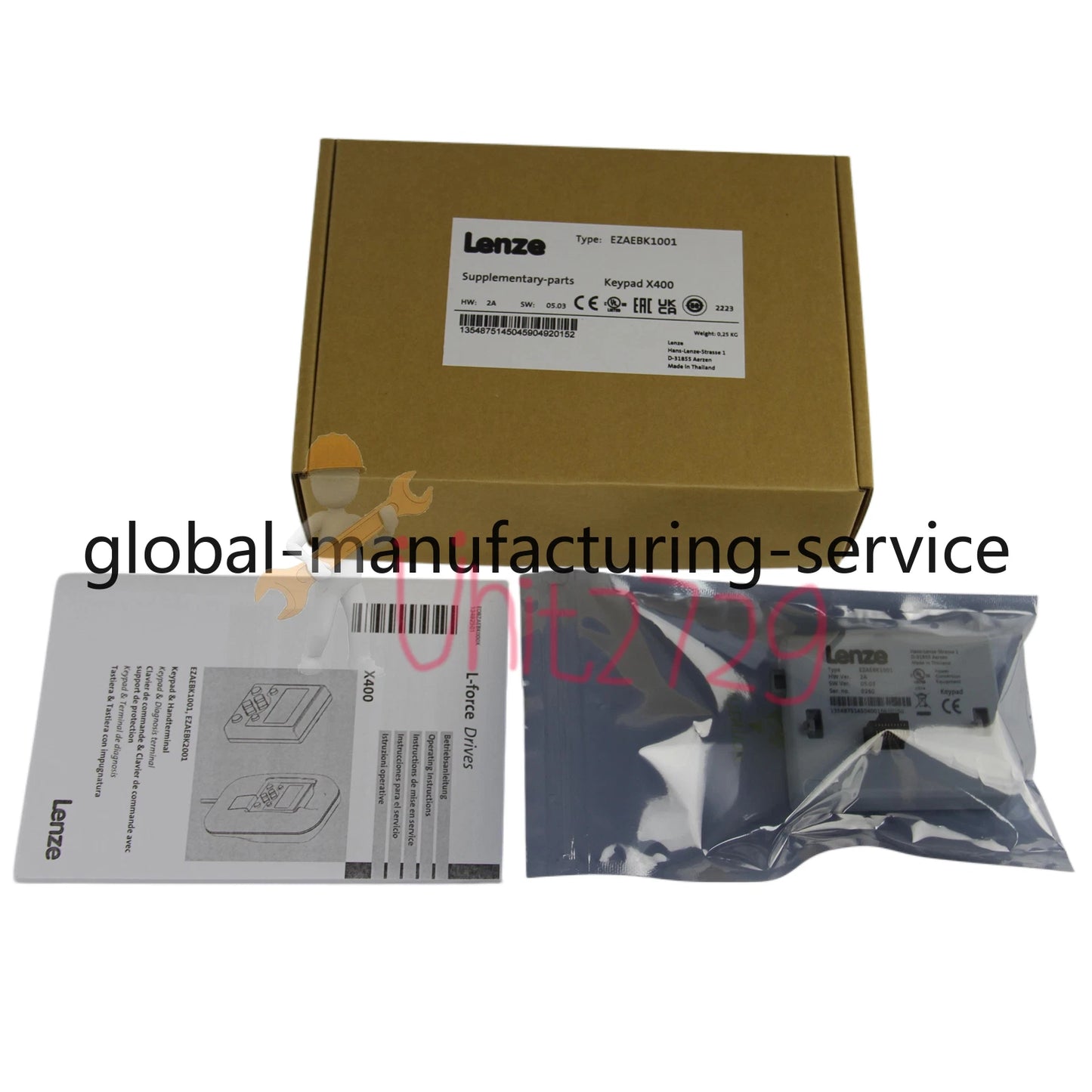 1PCS Lenze EZAEBK1001 Keypad Inverter Programming Panel #ke
