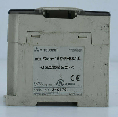 Mitsubishi ONE Modules FX0N-16EYR-ES: UL Tested, Good Condition - MITSUBISHI