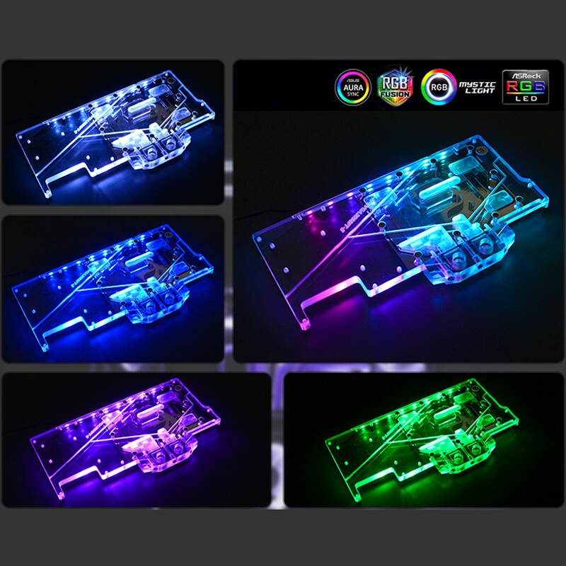 For EVGA 3090 3080 FTW3 DIY Water Block Full Coverage Graphics Card Water Block