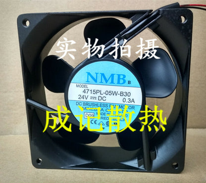 1pcs NMB 4715PL-05W-B30 12025 12CM 24V inverter fan
