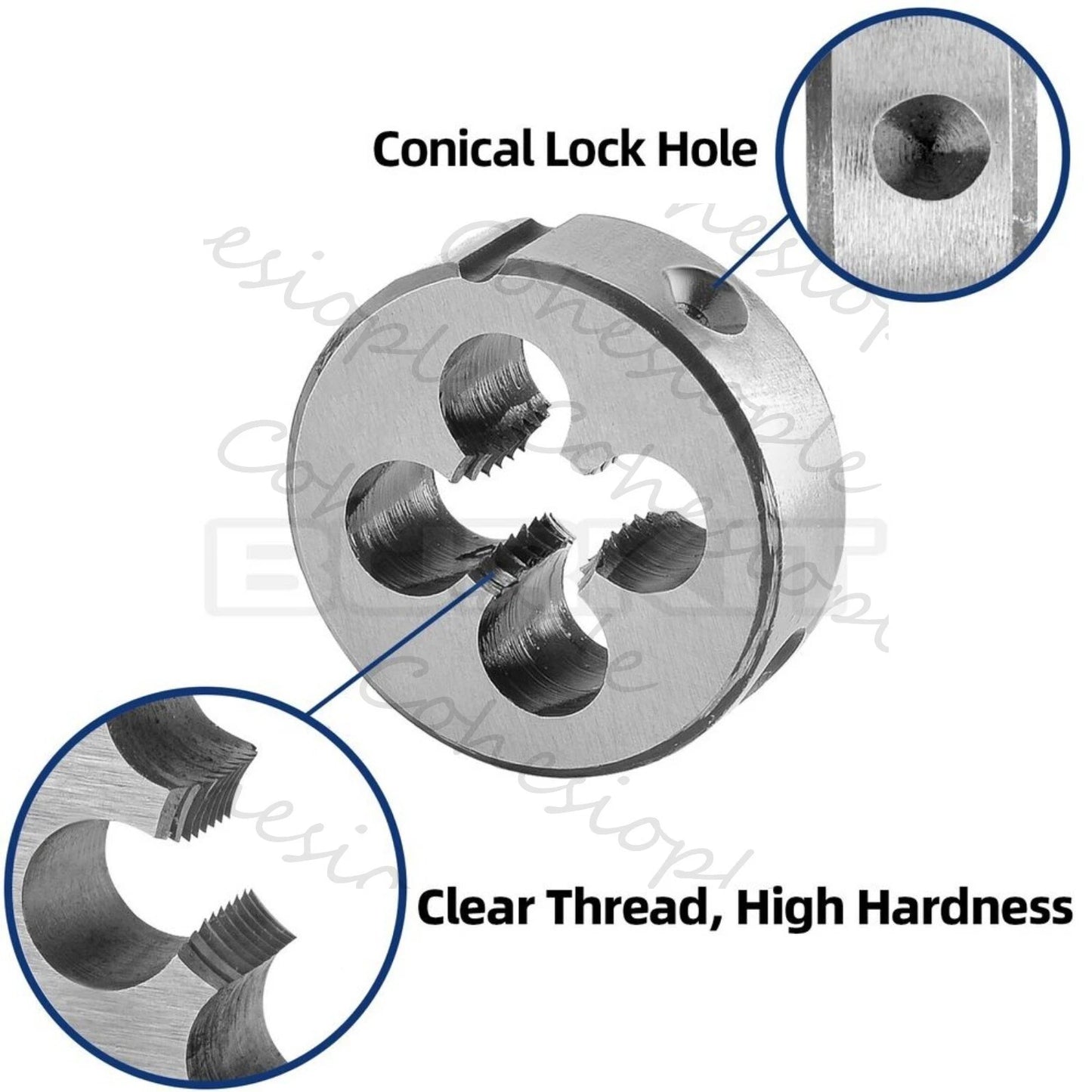 M4 X 0.7 Tap and Die Set Right Hand, M4X0.7 Machine Tap and Round Die