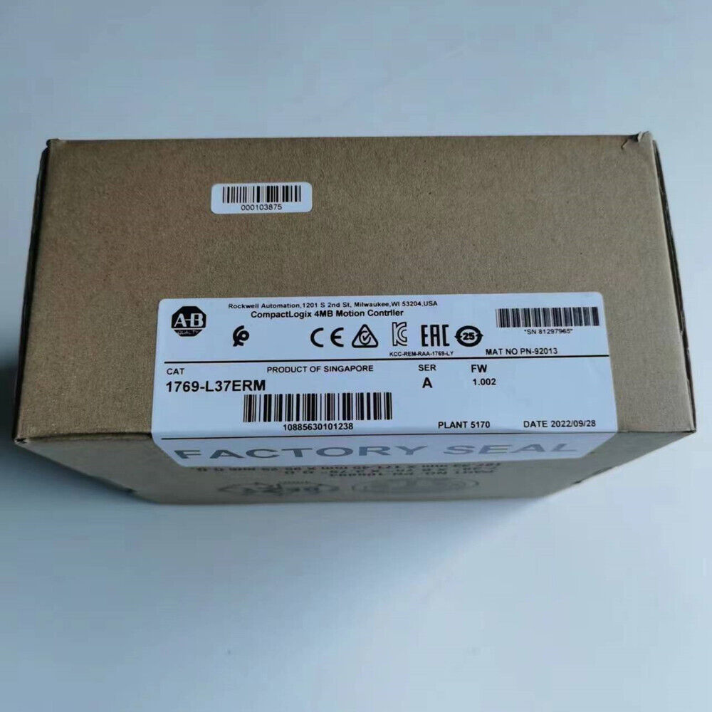 Allen-Bradley 1769-L37ERM CompactLogix 4MB Controller Factory Sealed - ALLEN-BRADLEY