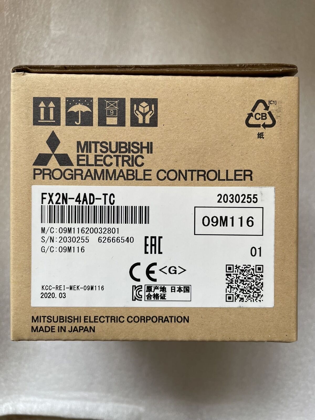 new 1PC Mitsubishi FX2N-4AD-TC FX2N4ADTC - MITSUBISHI