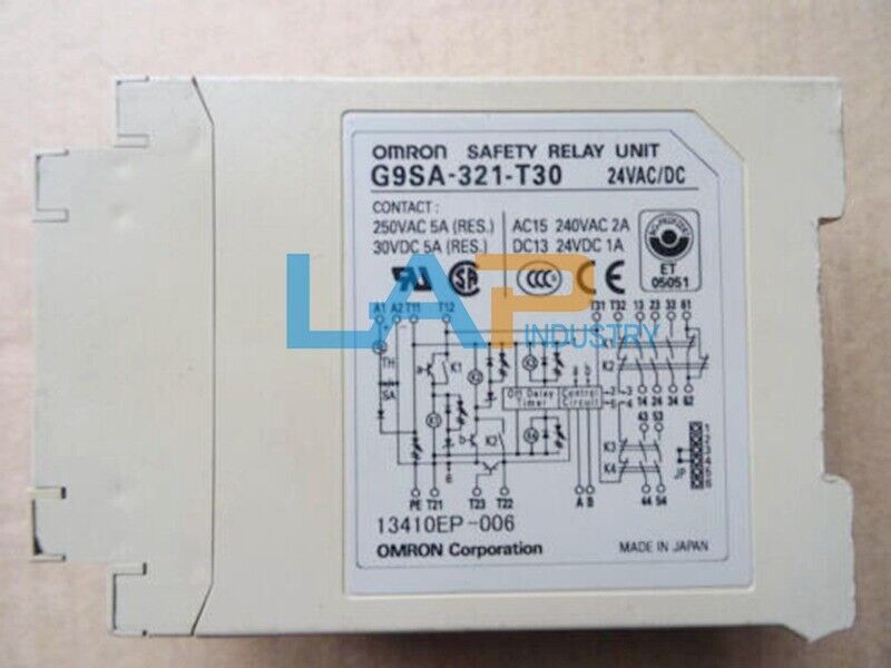 OMRON G9SA-321-T30 Safety Relay AC/DC 24V - 1PC New - OMRON