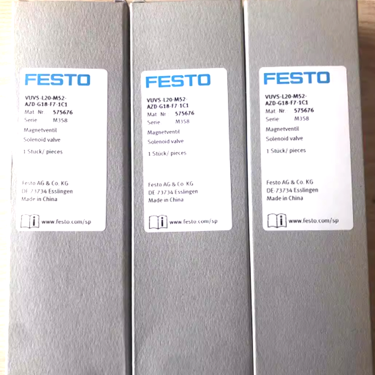 FESTO VUVS-L20-M52-AZD-G18-F7-1C1 Air Solenoid Valve FESTO