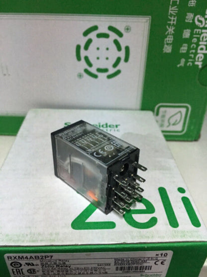 10PCS/1Box  Schneider RXM4AB2P7 Miniature Relays 230VAC In Box  #SC