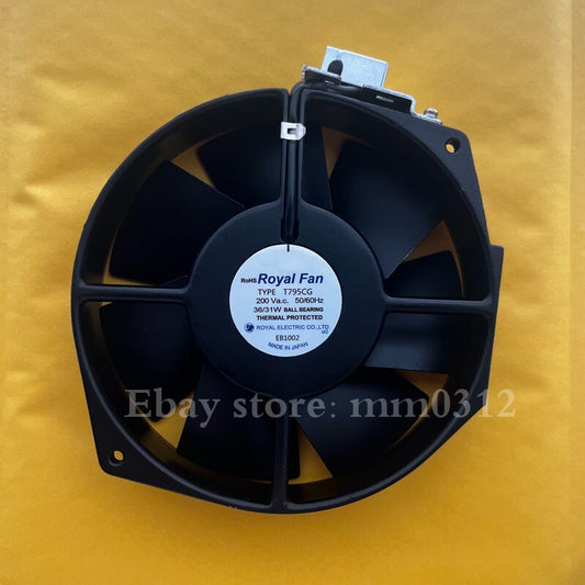 1pcs  ROYAL FAN TYPE T795CG 200V 36 / 31W 150 * 38mm socket type all metal fan