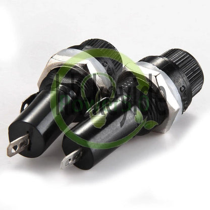 Set Safety Panel Mount Fuse Holder 5x20mm 10A 250V AC 15A 125V AC M 5PCS