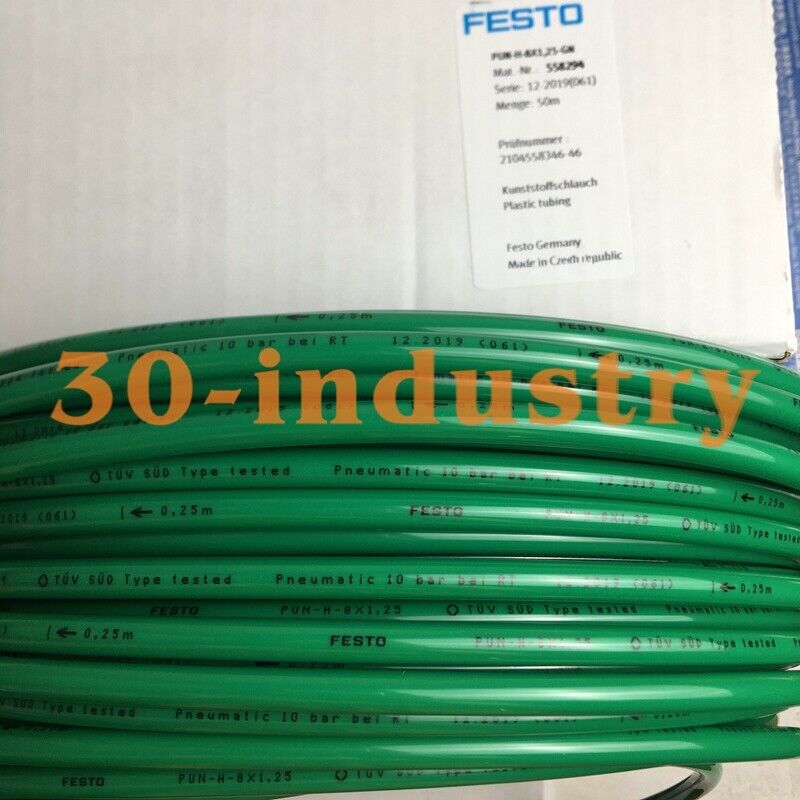 FESTO PUN-H-8X1.25-GN 50m Plastic Pneumatic Tubing Hose - FESTO