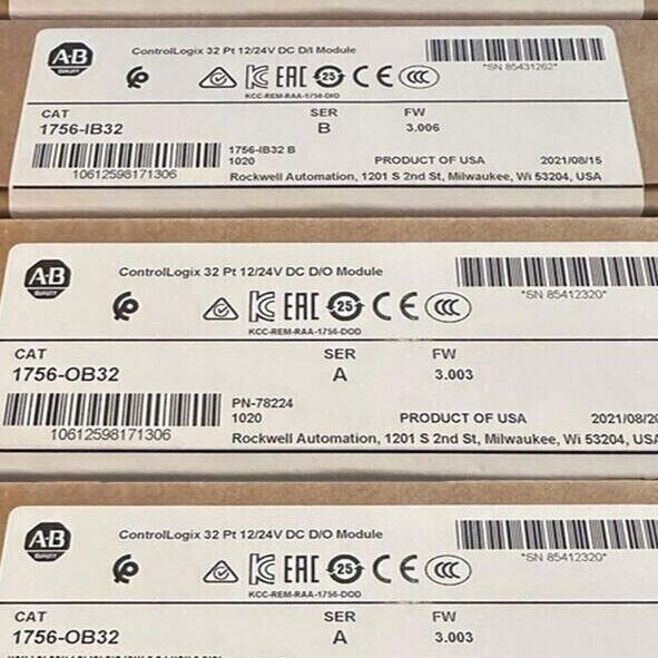 Allen-Bradley New 1756-OB32 SER A ControlLogix 32 Point Module for Industrial Automation - ALLEN-BRADLEY